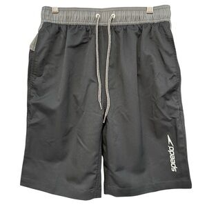 Speedo Men’s S Black Swim Trunks Board Shorts Mesh Lined